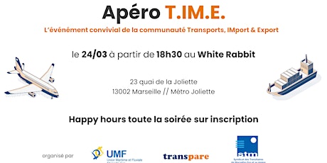 Image principale de Apéro T.IM.E  2 : l'événement de la communauté Transport, IMport & Export