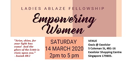 Empowering Women (Ladies Ablaze Fellowship) primary image