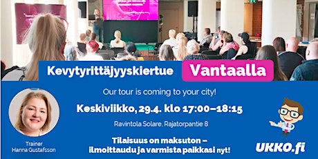 Kevytyrittäjyyskoulutus, Vantaa primary image