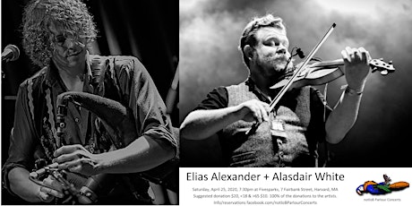 POSTPONED - notloB Parlour Concerts presents Elias Alexander and Alasdair White