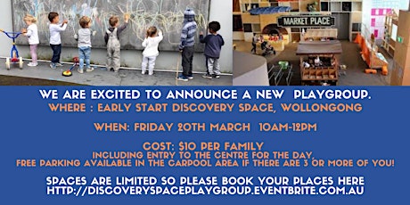 Early Start Discovery Space Playgroup 2020 primary image