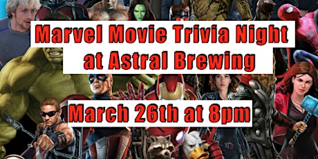 Marvel Movie Trivia at Astral Brewing primary image