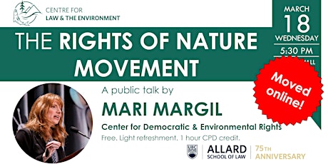 Public Lecture: The Rights of Nature Movement primary image