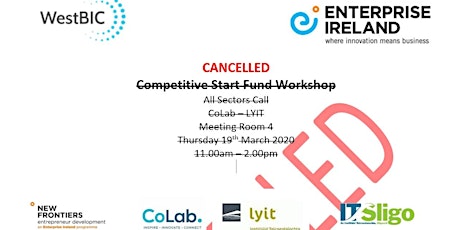 CANCELLED - Competitive Start Fund (CSF) Workshop - Letterkenny  primary image