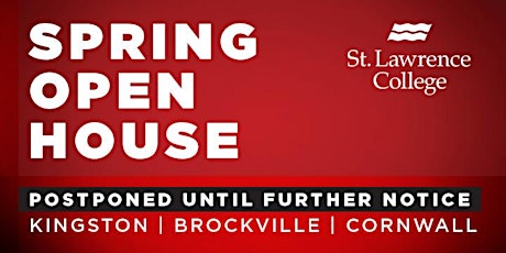 POSTPONED: St. Lawrence College Brockville Spring Open House 2020 primary image