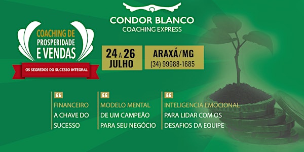 COACHING DE PROSPERIDADE E VENDAS - ARAXÁ - MG - JULHO - 2020