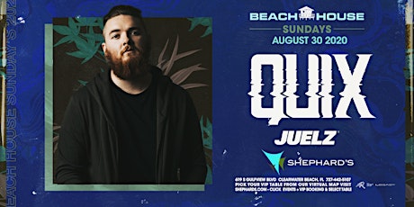 Primaire afbeelding van Quix with Special Guest Juelz at Beach House Sundays 2020