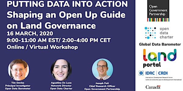 Putting Data into Action: Shaping an Open Up Guide on Land Governance
