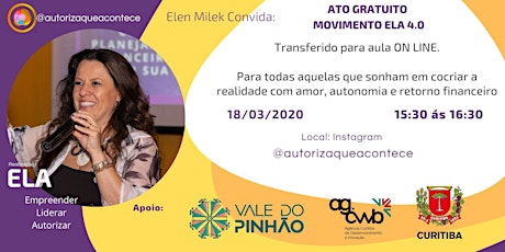 Imagem principal do evento WORKSHOP ELA : EMPREENDER - LIDERAR - AUTORIZAR