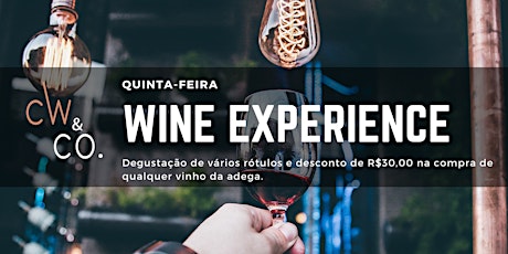Imagem principal do evento 19/03 (quinta-feira) Wine Experience