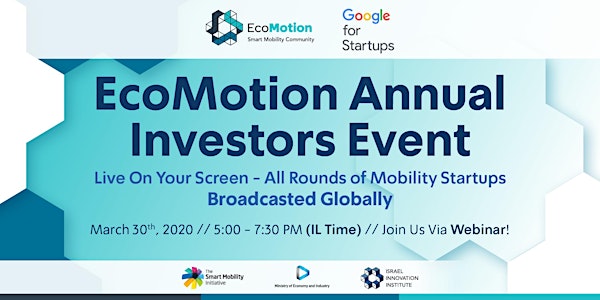 EcoMotion Investors Event 2020: Webinar