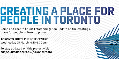 Creating a place for people in Toronto drop-in session primary image