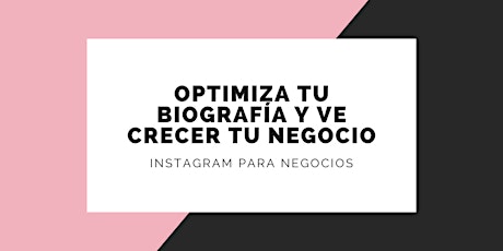 Imagen principal de Optimiza tu biografía de Instagram y ve crecer tu negocio