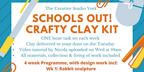 Schools Out Crafty Clay Kit 4 sessions primary image