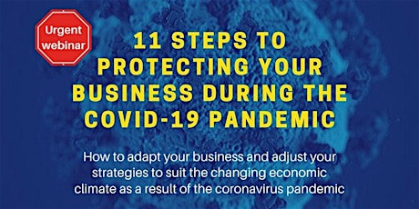 Imagem principal do evento 11 steps to protecting your business during the COVID-19 pandemic