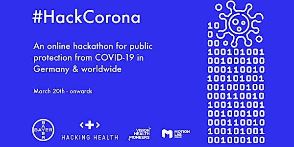 #HackCorona - An online hackathon for public protection from COVID-19