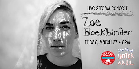 Zoe Boekbinder Live Stream Concert "at" Jupiter Hall primary image