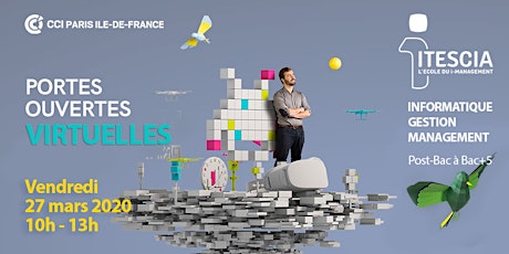 Image principale de Portes Ouvertes VIRTUELLES d'ITESCIA - 27 mars 2020 de 10h-13h