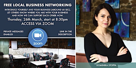 Free Local Business Networking via Zoom | Ireland primary image
