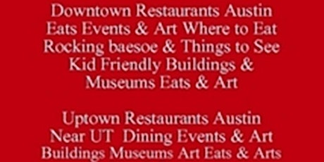 Downtown Restaurants Austin Dining Guide & Events Outclass the Competition primary image