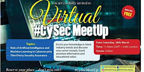 Cyber Security Meet-Up [March 2020] primary image