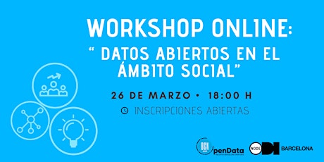 Workshop online 'Datos abiertos en el ámbito social'