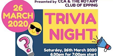 Trivia Night by CCA and The Rotary Club of Epping primary image