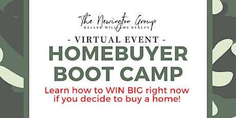 Homebuyer Boot camp: Find out how to WIN BIG right now!