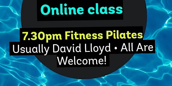 Thursday 8.15pm (UK) Online Fitness Pilates