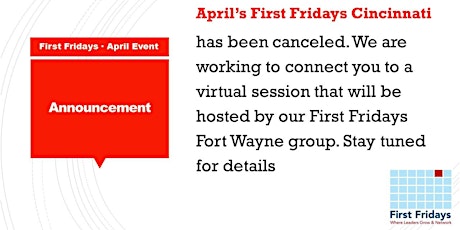Cincinnati First Fridays April 2020 primary image