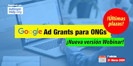 Imagen principal de Webinar Google Ad Grants - 1ª edición