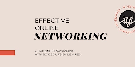 Job Search Workshop: Effective Online Networking primary image