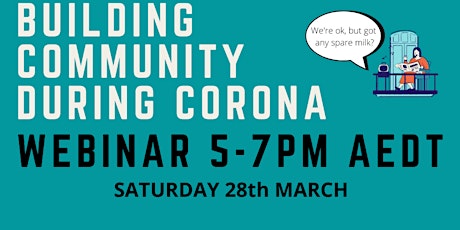 Building community during Corona - Neighbours day
