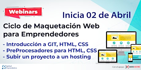 Imagen principal de Bootcamp Maquetación Web para Emprendedores