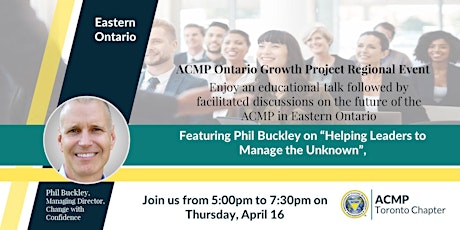 [Change Management Webinar] ACMP Ontario: Growth Project - Eastern ON 2020 primary image