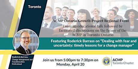 [Change Management Webinar] ACMP Ontario: Growth Project - Toronto ON 2020 primary image