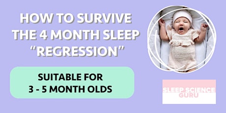 How to survive the "4 month sleep regression" : for 3-5 month olds primary image