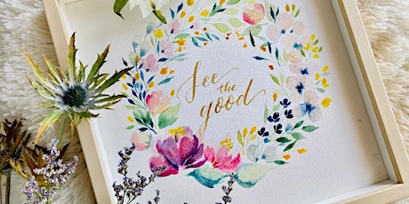 2-in-1 Floral Watercolour x Brush Calligraphy primary image