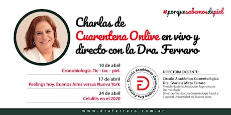 Imagen principal de Charlas de Cuarentena Onlive en vivo y Directo con la Dra. Ferraro