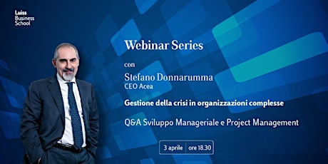 Immagine principale di Webinar Series con Stefano Donnarumma, CEO Acea 