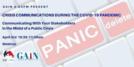 Webinar: Crisis Communications During the COVID-19 Pandemic primary image