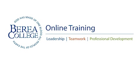 What Do We Want for Berea College Staff Online Training? primary image