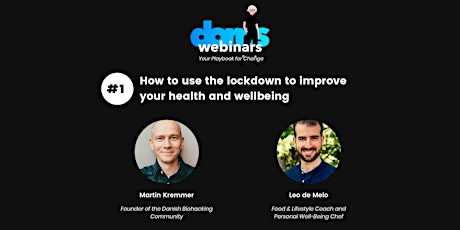 Hauptbild für #1 How to use the lockdown to improve your health and wellbeing