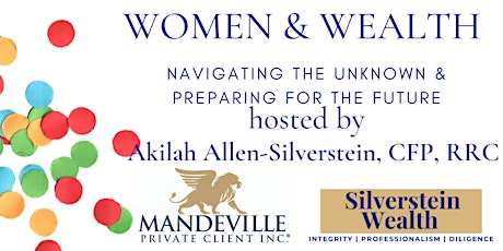WOMEN & WEALTH - Navigating the unknown and preparing for the future primary image
