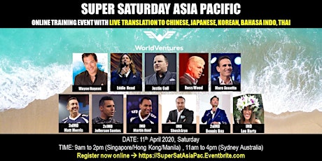 Super Saturday Asia Pacific Online Training primary image