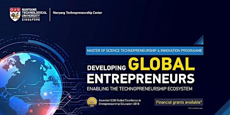 Master of Science in Technopreneurship & Innovation (Virtual Information Session) primary image