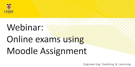 Image principale de Webinar: Online final exams using the Moodle Assignment tool
