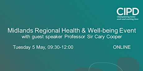 ONLINE: Midlands Regional Health and Well-being Event primary image