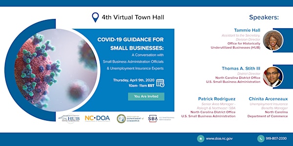 COVID-19 Virtual Town Hall with SBA and Department of Commerce