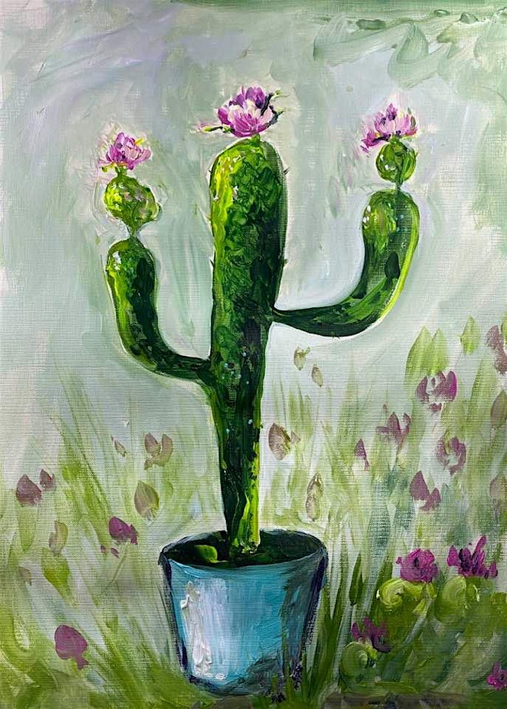 Online Cactus Painting Tutorial Tickets Tue Apr 7 2020 At 4 00